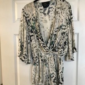 Blue Life Printed Romper